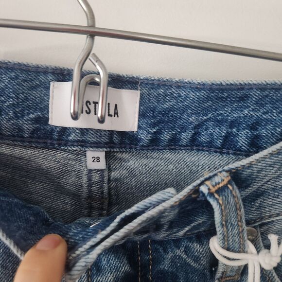 NWT Pistola Lexi Heart Jeans Mid Rise Bowed Straight RARE SOLD OUT  Size 28 $228 - Picture 10 of 10